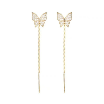 New Vintage Statement Gray Crystal Leaf Earrings for Women Fashion Unique Accessories Party Jewelry Birthday Anniversary Gifts
