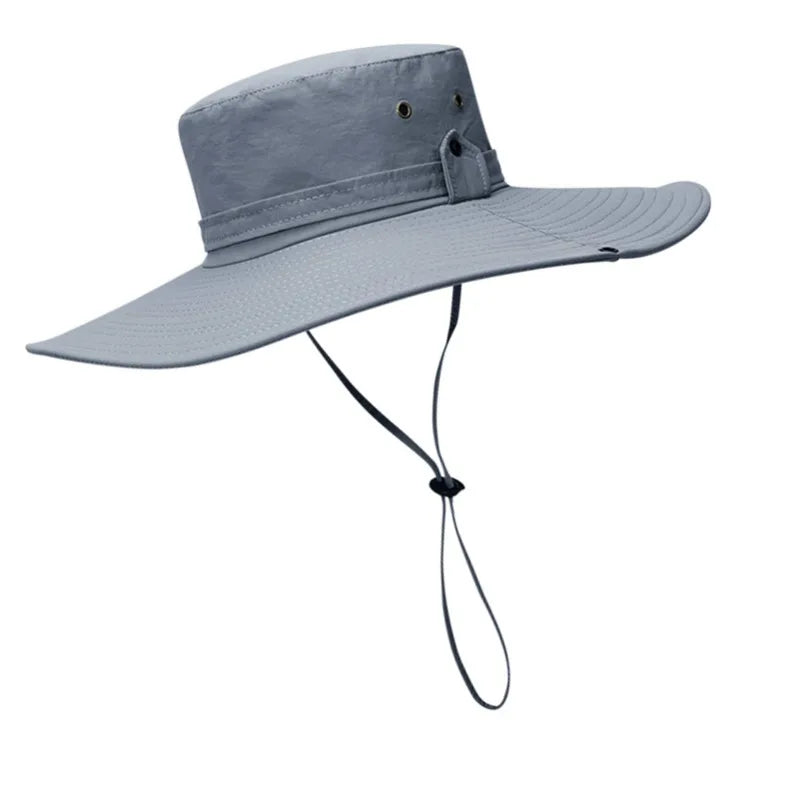 Sun Hat Wide Brim UV Protection Foldable Bucket Hat for Fishing Hiking Camping 12CM Brim