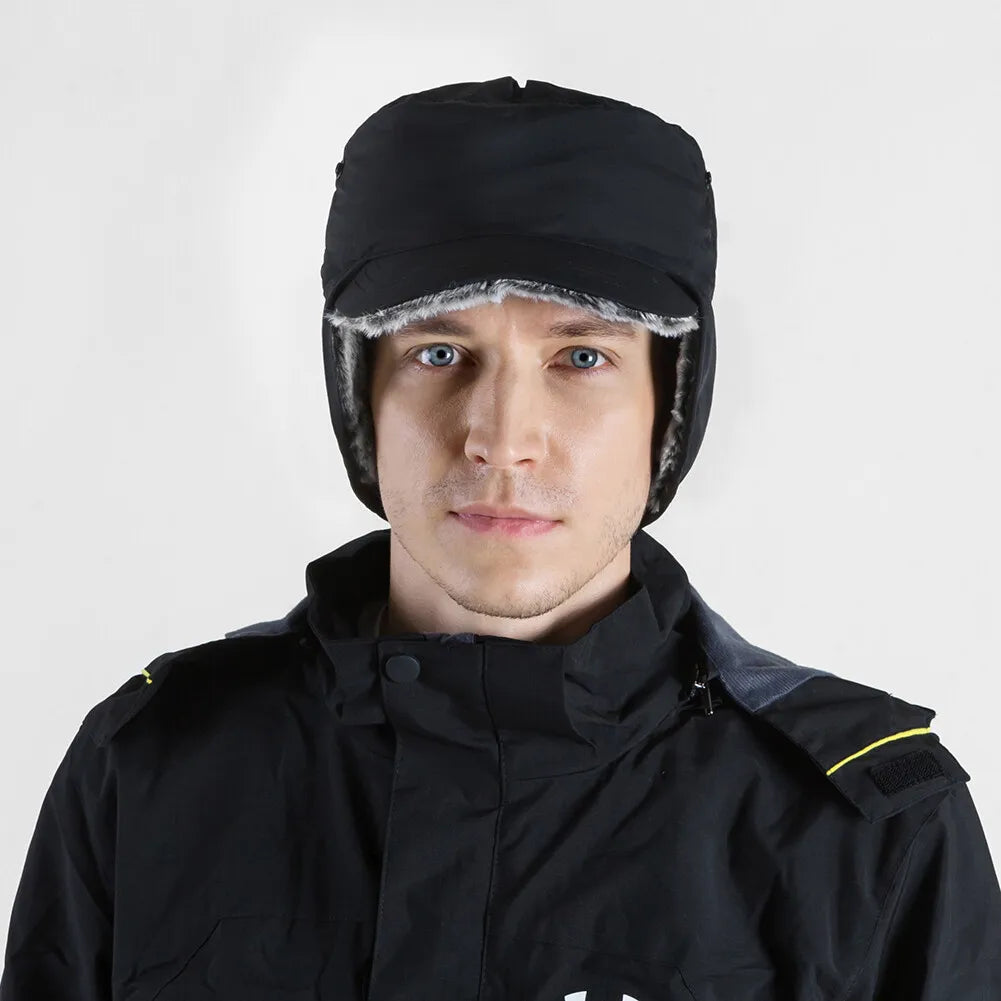 Winter Warmer Earmuffs Hat Fur Windproof Cold Weather Cap Ski Snow Hood with Ear Flaps for Men Women