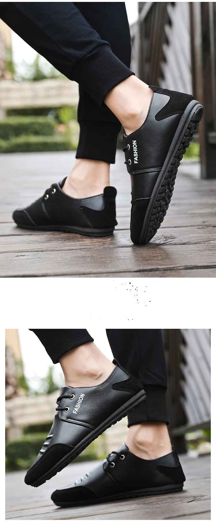 Flat Men Shoes Leisure Leather Shoes for Men White Footwear 2025 Summer Trend Breathable Soft Casual Sneakers British Peas Shoes