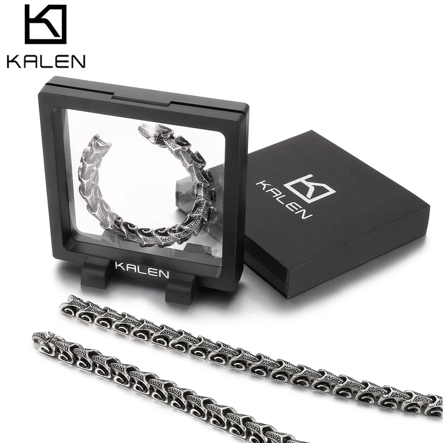 11mm Dragon Chain Bracelet & Necklace - Stainless Steel 316L - KN10315-D
