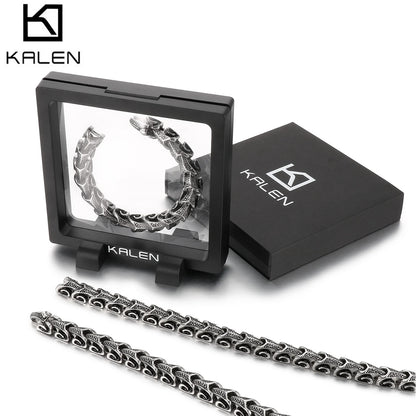 11mm Dragon Chain Bracelet & Necklace - Stainless Steel 316L - KN10315-D