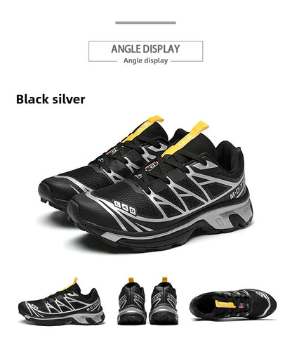 Men's hiking shoes, wear-resistant and anti slip outdoor sports shoes, fashionable and lightweight casual walking shoes