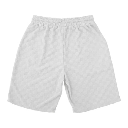 Men's Summer Checkered Loose Two-piece Sports Leisure Suit Short Sleeve T-shirt Shorts Casual Suit Plus Size Fashion Men's Suit