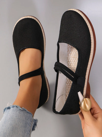 Spring New Women's Casual Sports Shoes Comfortable, Breathable, Lightweight, Wear resistant Lazy Shoes, Soft soled Flat Shoes