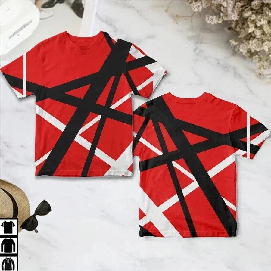 New Classic Rock Van Halen T-shirts Summer 3D Print Unisex Streetwear Men Women Hip Hop Trend Short Sleeve Tee Oversized Y2k Top