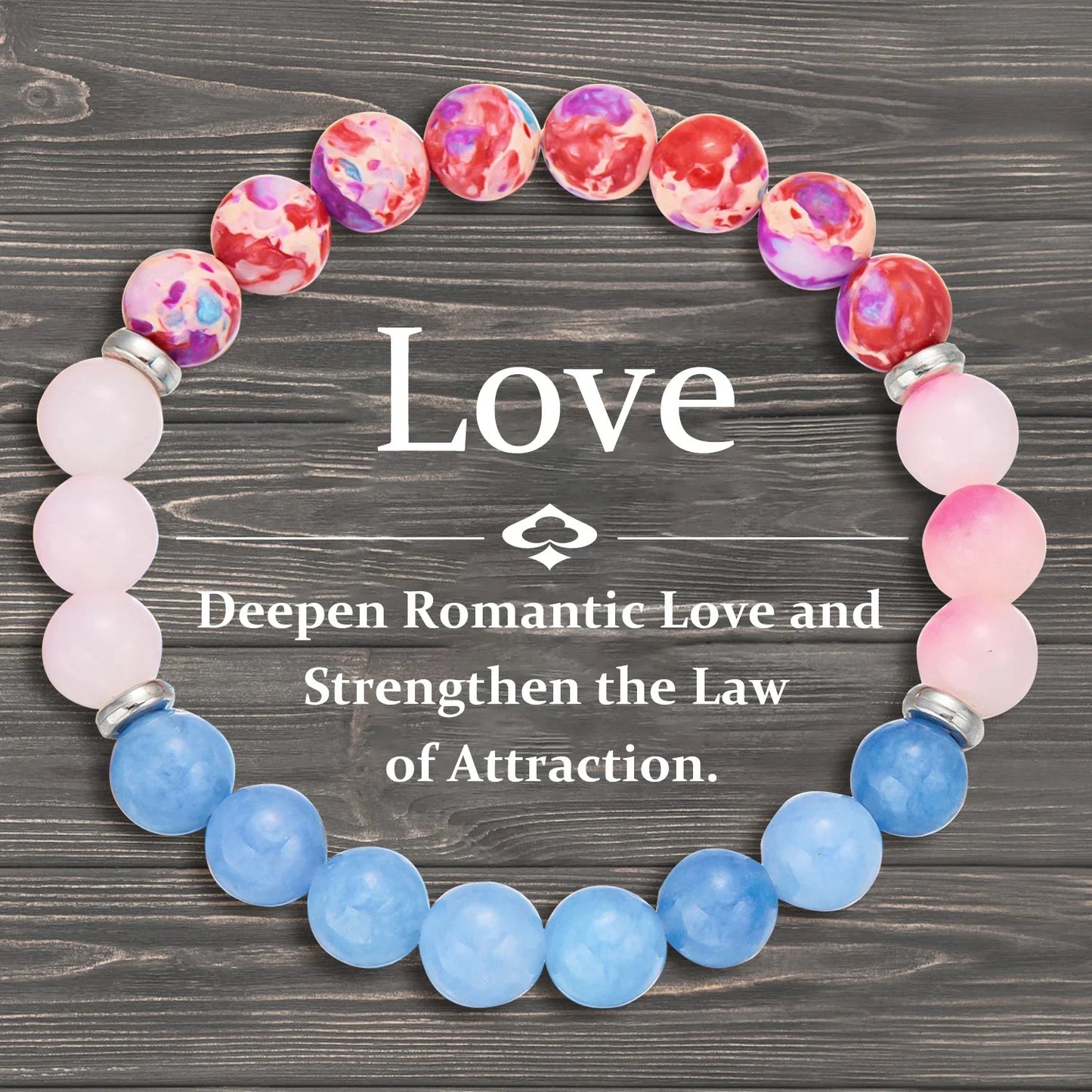 Bring Good Luck and Attract Wealth Natural Stone Bracelet Energy Meditation Bracelet Friendship Jewelry Gift Stretch Bracelet