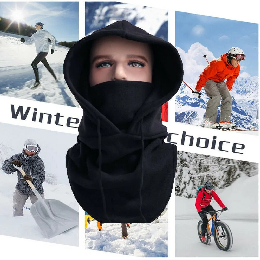 Winter Thermal Full Face Mask Cover Hoods CS Hat Ski Cold Weather Balaclava Polar Fleece Hat Hooded Neck Warmer Cycling Cap