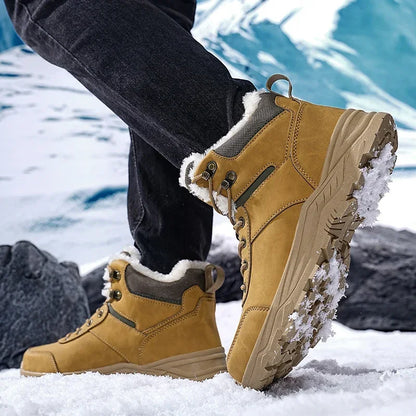 men boots 2025 New Winter Slippers Warm Men Shoes Waterproof Non-Slip Plush Sneakers Male tenis shoes Boots Men Sneakers Winter