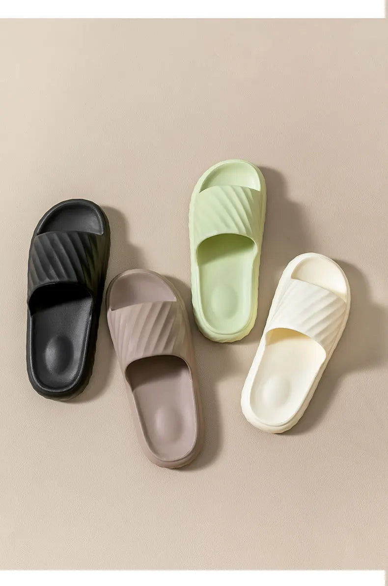 Platform Thick Bathroom Home Men Slippers Cloud Slippers Soft Sole Eva Outdoor Sandals Non-Slip Flip Flop Women Slippers