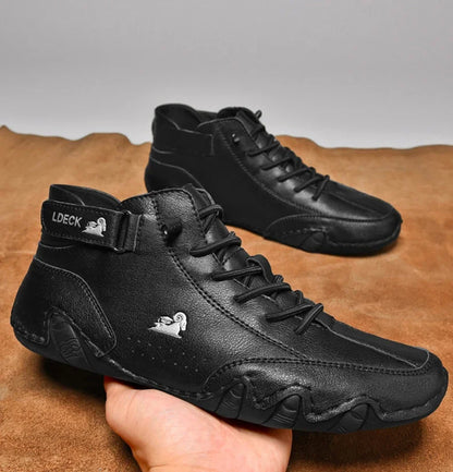 Men's Nude Boots Fashionable Stitching Lightweight Comfortable Soft Upper for Daily Wear Casual Street Style Walking Men Shoes
