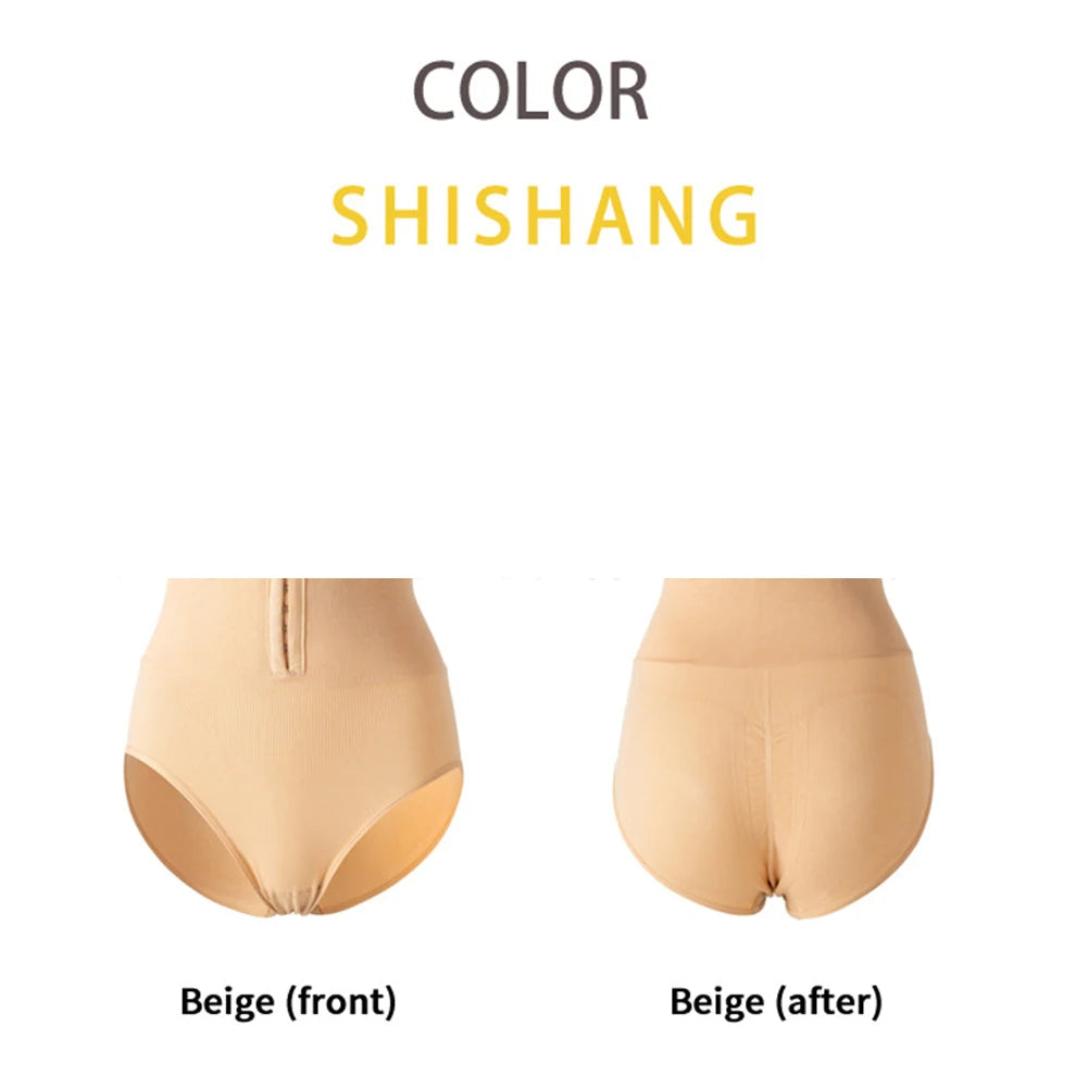 Womens Strong Postpartum Plus Size Buttoned Hip Lifting Top Waist Pants Mid-waist Comfortable High-quality Underpanties