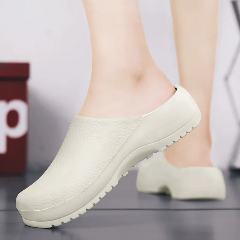 Comwarm Eva Men Clogs Slippers Chef Shoes Non-slip Kitchen Shoes Work Shoes Oil-proof Waterproof and Wear-resistant Rubber Shoes