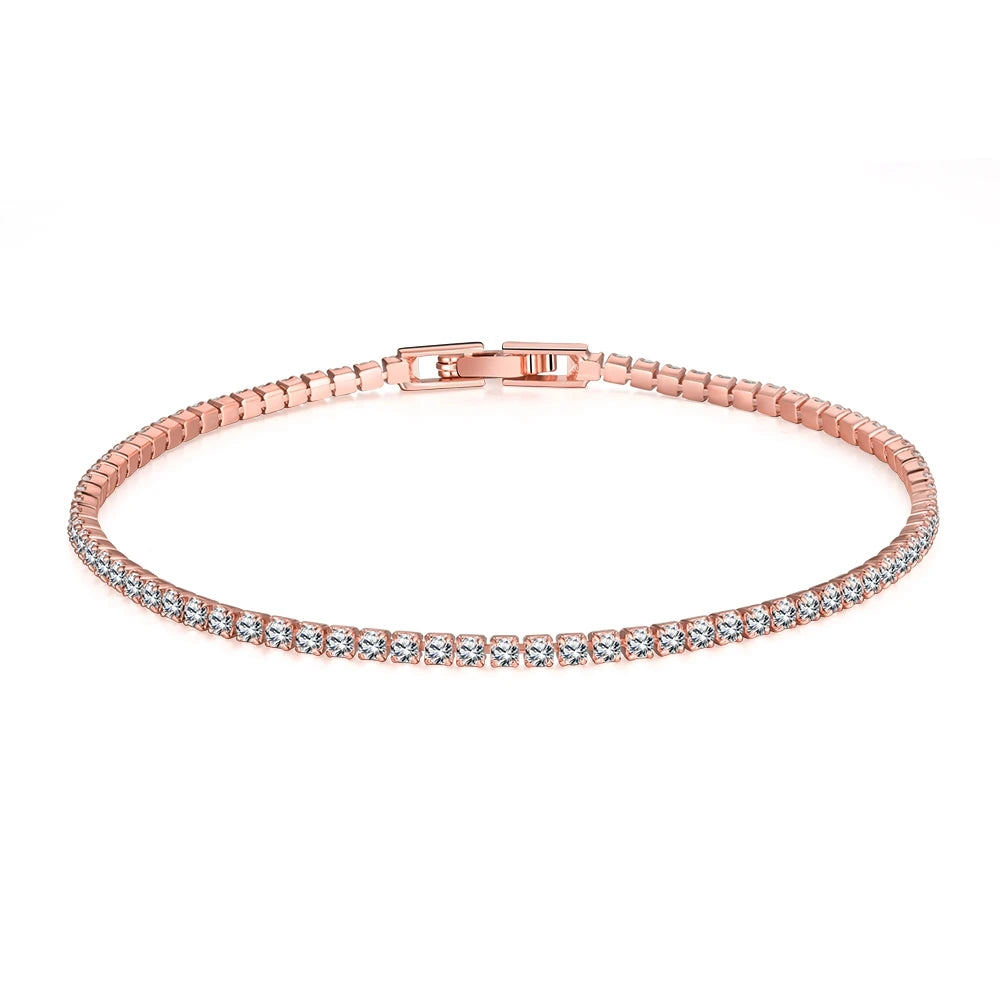 3/4/5MM Moissanite Tennis Bracelet 925 Sterling Silver Plated 18K White Gold Pass Diamond Test with GRA Bracelets for Women Men