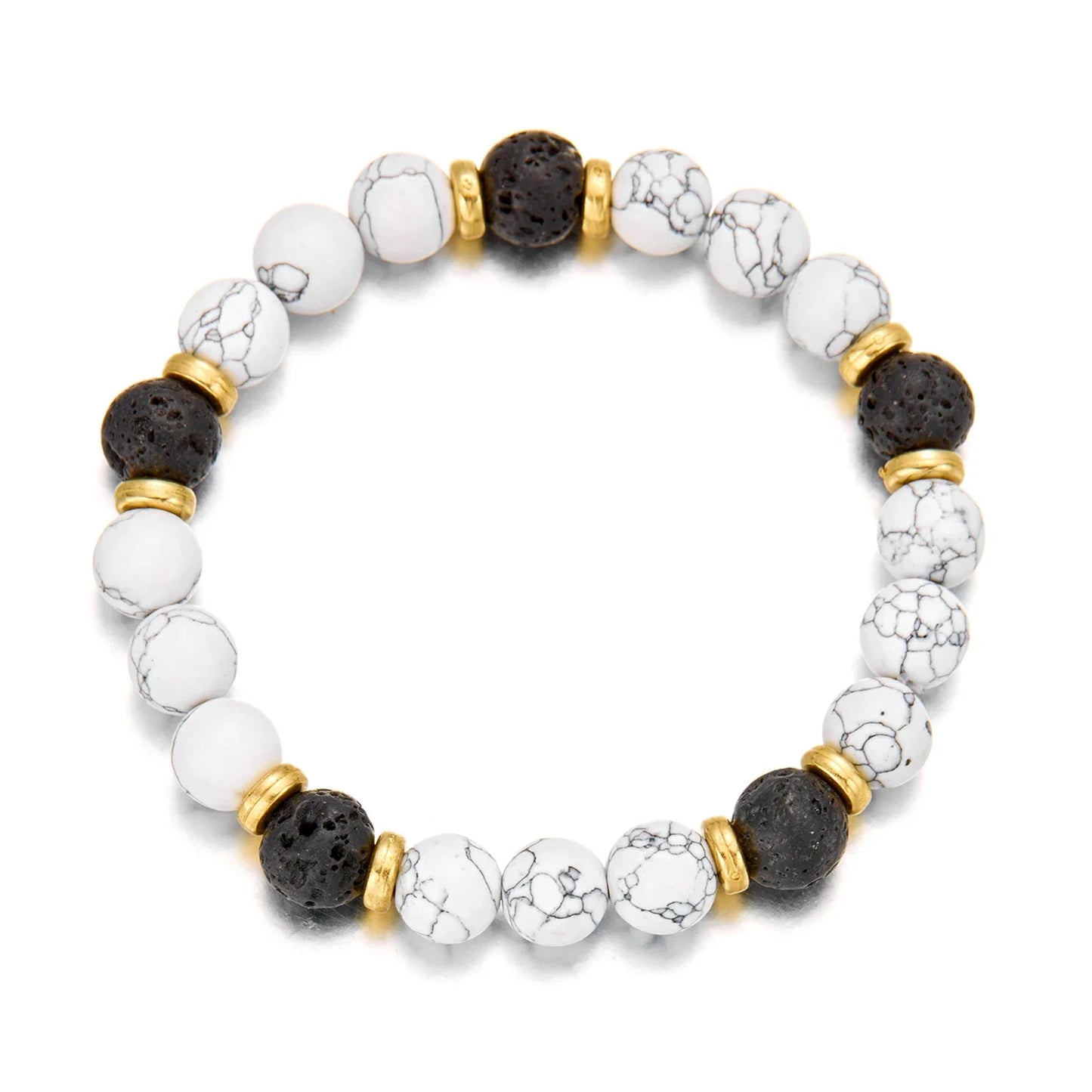 Bring Good Luck and Attract Wealth Natural Stone Bracelet Energy Meditation Bracelet Friendship Jewelry Gift Stretch Bracelet