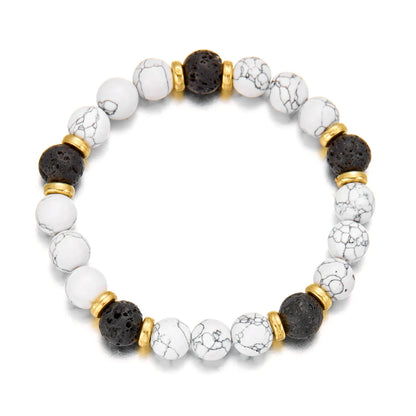 Bring Good Luck and Attract Wealth Natural Stone Bracelet Energy Meditation Bracelet Friendship Jewelry Gift Stretch Bracelet