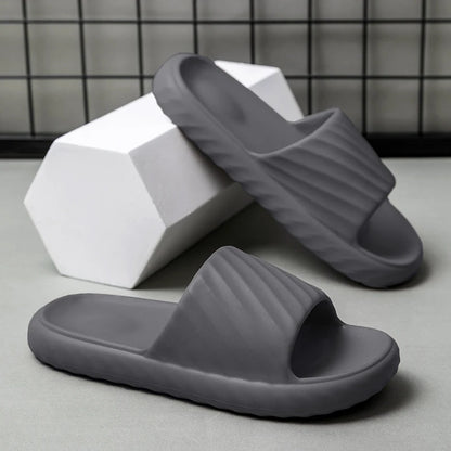 Platform Thick Bathroom Home Men Slippers Cloud Slippers Soft Sole Eva Outdoor Sandals Non-Slip Flip Flop Women Slippers