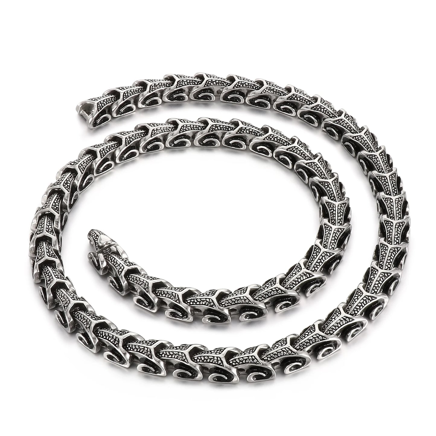 11mm Dragon Chain Bracelet & Necklace - Stainless Steel 316L - KN10315-D