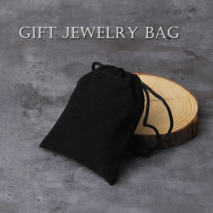 Stainless Steel Viking Wolf Head Square-link Chain with Round Clasp without Pendant with wooden box as christmas gift