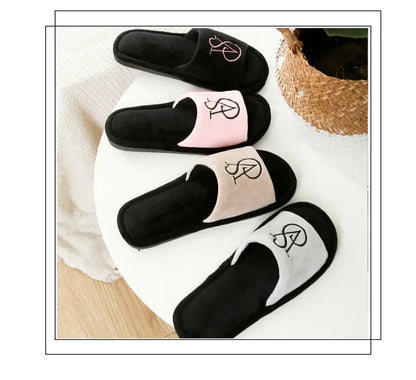 New Women's Cotton Slippers Warm Cotton Slippers Men Women Sandals  Zapatos De Mujer Shoes Slides