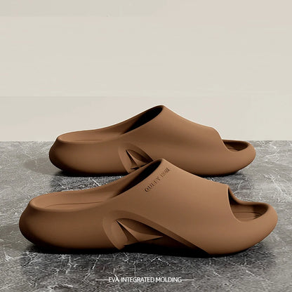 Comwarm Men Classic EVA Slippers Beach Shoes Fashion Men Sandals Large Size Indoor Outdoor Slippers Non-Slips Casual House Shoes