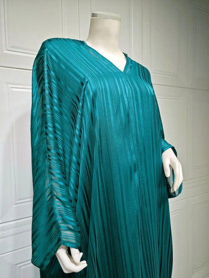 Eid Silky Muslim Set Women Satin Morocco Party Dress 2 Piece Set Abaya Evening Long Robe Musulman Ensembles Vestidos Largos