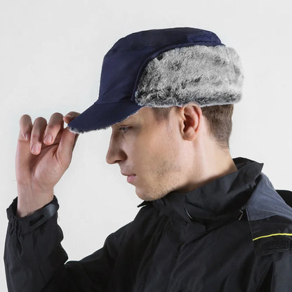Winter Warmer Earmuffs Hat Fur Windproof Cold Weather Cap Ski Snow Hood with Ear Flaps for Men Women