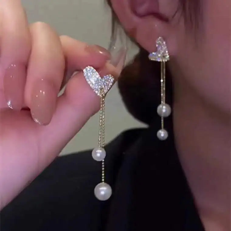 New Vintage Statement Gray Crystal Leaf Earrings for Women Fashion Unique Accessories Party Jewelry Birthday Anniversary Gifts