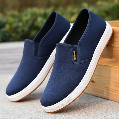 Autumn Low cut canvas shoes Comfort Male Flats Casual anti slip Vulcanized Sneaker New Fashion Light Loafers Zapatos Hombre