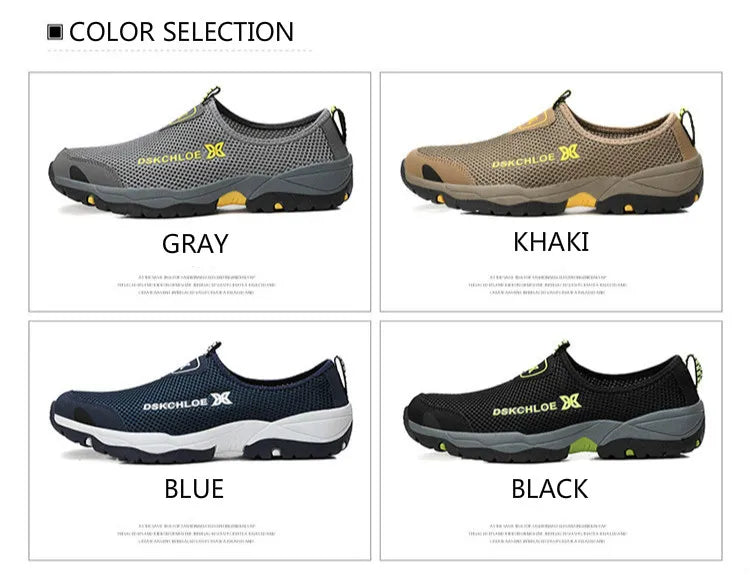 Men's Summer Sports Shoes Anti-skid and Wear-resistant Soles New Discount Shoes for Outdoor Hiking Casual and Breathable Shoes
