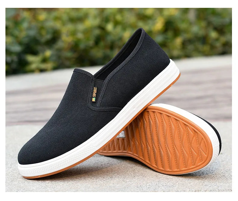 Autumn Low cut canvas shoes Comfort Male Flats Casual anti slip Vulcanized Sneaker New Fashion Light Loafers Zapatos Hombre