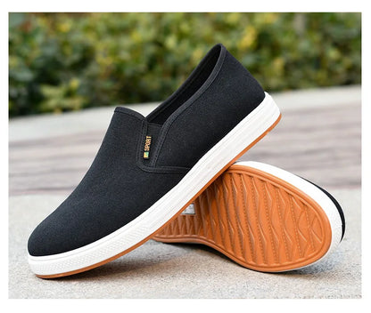 Autumn Low cut canvas shoes Comfort Male Flats Casual anti slip Vulcanized Sneaker New Fashion Light Loafers Zapatos Hombre