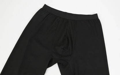 Winter Autumn Men Thermal Underwear Set Warm Long Johns Round Neck Long Sleeve Top Breathable Base Layer Soft Compression Bottom