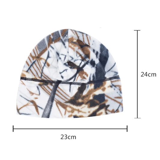 Winter Warm Skull Cap Soft Fleece Beanie Hat Thick Windproof Watch Cap Skiing Outdoor Warm Colored for Men Women