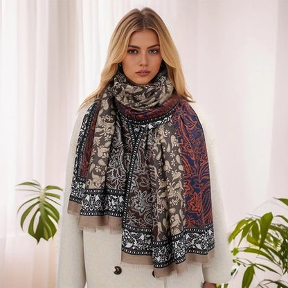 2026 Spring Paisley Pashmina Scarf Shawl Muslim Ramadan Hijabs for Women Autumn Designer Print Female Sunscreen Beach Stoles