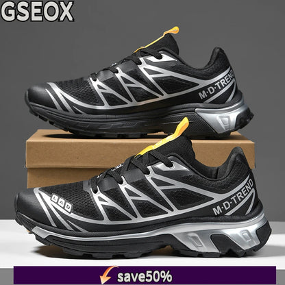 Men's hiking shoes, wear-resistant and anti slip outdoor sports shoes, fashionable and lightweight casual walking shoes