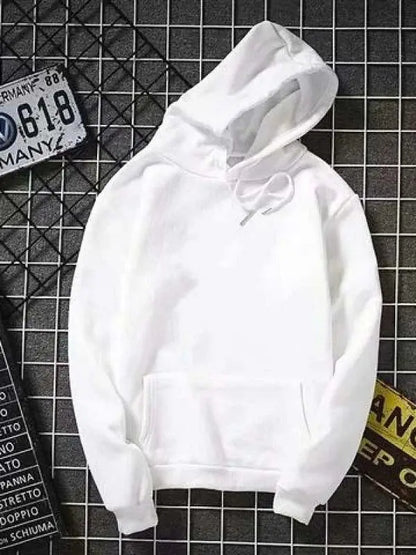 white Hoodies men women Autumn Long Sleeve Pullover Tops Casual Pocket Hoodies Unisex Outer Loose Sport Wear