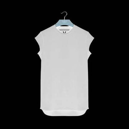 Batwing Sleeve Tshirt Men Workout GYM Fitness T Shirts Moto Biker Tops Hip Hop Streetwear Men Clothing