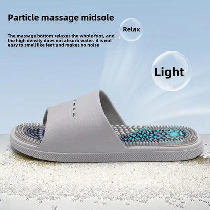 New Slippers for Men Home Use Foot Acupoints for Bathing Anti Slip and Cool Slippers for Men Summer Home Shoes Women Men's Shoes