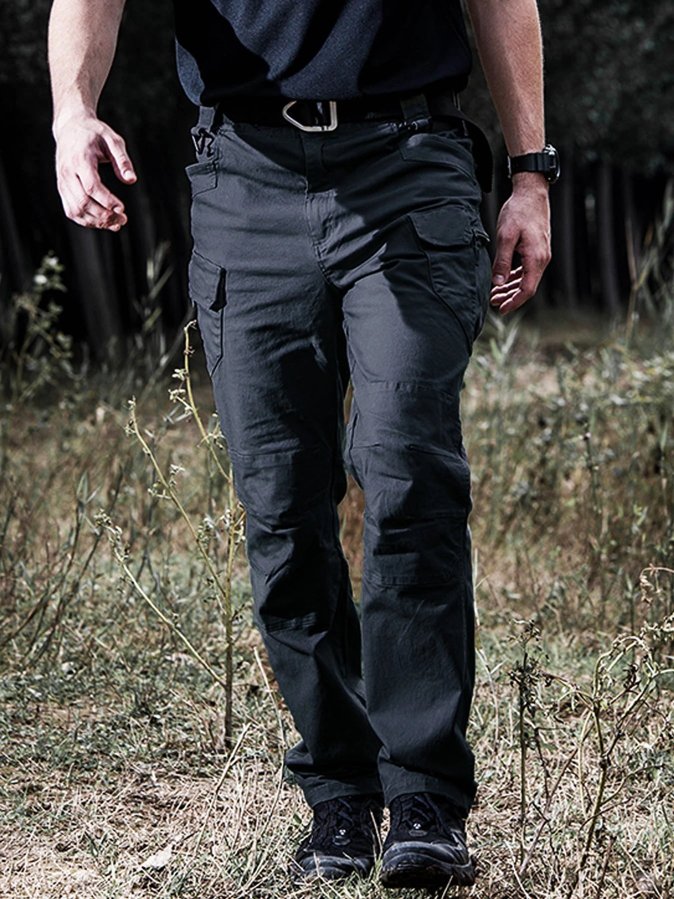Men's Tactical Pants City Casual Cargo Trousers Waterproof Multi-pocket Wear-Resistant Outdoor Training Work Male Trousers