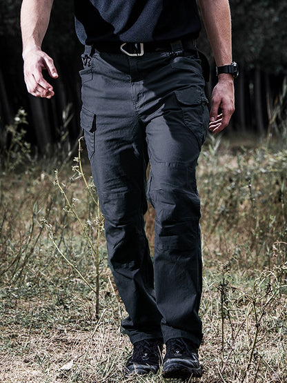 Men's Tactical Pants City Casual Cargo Trousers Waterproof Multi-pocket Wear-Resistant Outdoor Training Work Male Trousers