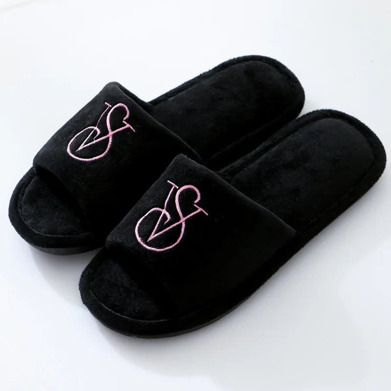 New Women's Cotton Slippers Warm Cotton Slippers Men Women Sandals  Zapatos De Mujer Shoes Slides