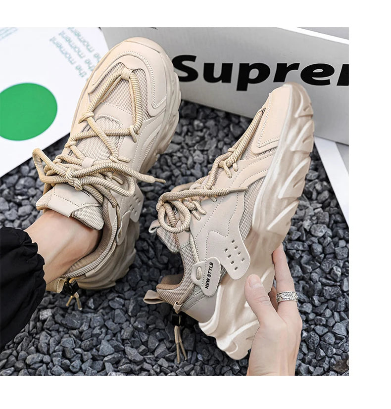 Men‘s Casual Sneakers new High Quality Comfortable Versatiled white shoes Outdoor Running Four Seasons Luxury Men platform shoes