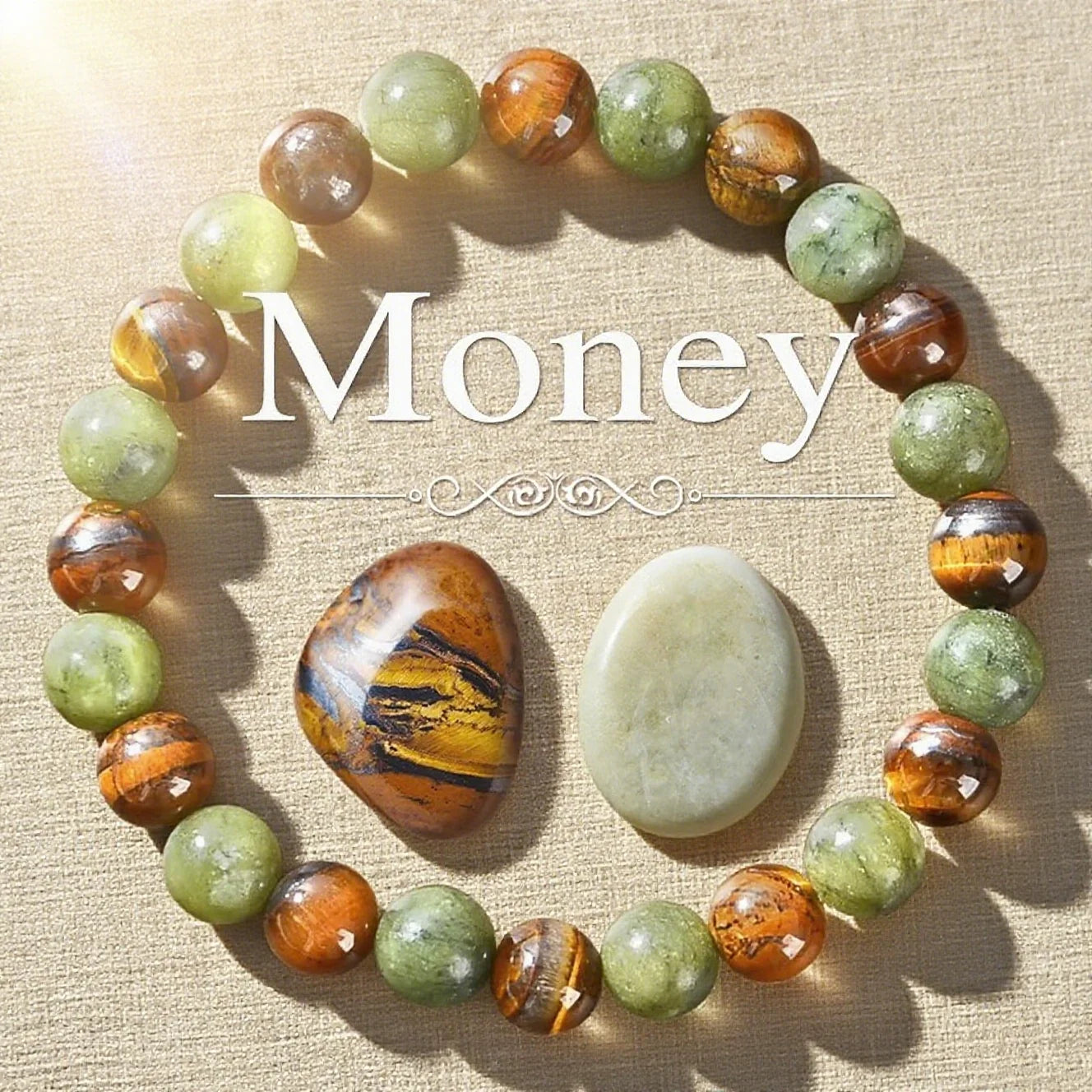 Prosperity and Abundance Healing Bracelet - Relaxing Bracelet to Enhance Personal Success Power and Health