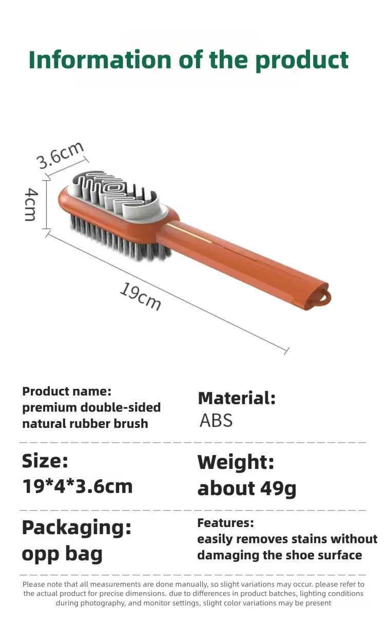 2-in-1 Eraser Scrub Cleaner for Suede Nubuck Shoes Suede Shoe Brush Rubber