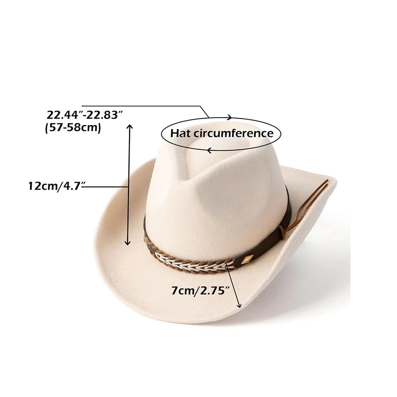 Stylish Wide Brim Straw Hat for Women Men Summer Beach Sun Hat Classic Fedora Panama Hat with Leather Band