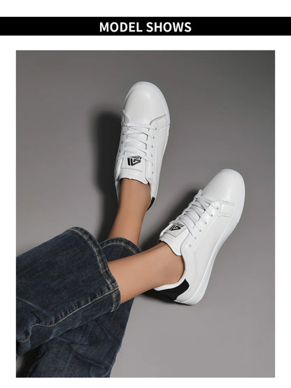 Women's High-Top Platform Sneakers w/Vulcanized Sole, White Casual Sport Shoes for A/W Seasons - Streetwear & Daily Use Fashion