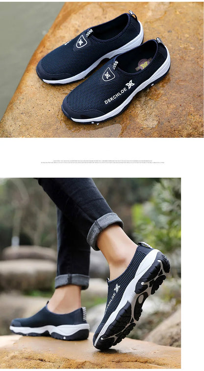 Men's Summer Sports Shoes Anti-skid and Wear-resistant Soles New Discount Shoes for Outdoor Hiking Casual and Breathable Shoes