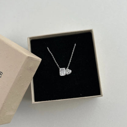 Vinregem Sparkling Crushed Ice Cut Lab Created Sapphire Gems Pendant Necklaces 100% 925 Sterling Silver Fine Jewelry Wholesale