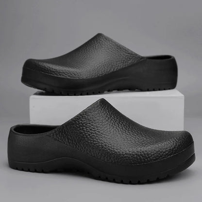 Comwarm Eva Men Clogs Slippers Chef Shoes Non-slip Kitchen Shoes Work Shoes Oil-proof Waterproof and Wear-resistant Rubber Shoes